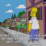 Simpsons Moe's To My House