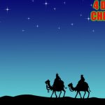 4 days till Christmas | 4 DAYS TILL CHRISTMAS | image tagged in star of bethlehem,jesus christ | made w/ Imgflip meme maker