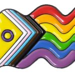 intersex-inclusive pride flag badge