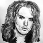 Jamie Campbell-Bower drawing