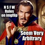 Inarguable | N S F W
Rules on imgflip; Seem Very Arbitrary | image tagged in doc price,doctor strange,memes,arbitrary,subjective,imgflip | made w/ Imgflip meme maker