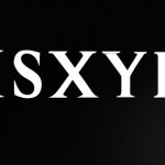 A blank black background and have a massive word that worte as D