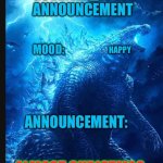 Godzilla announce | HAPPY; ALMOST CHRISTMAS | image tagged in godzilla announce | made w/ Imgflip meme maker
