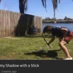 Hitting my shadow with a stick template