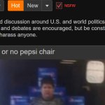 approve or no pepsi chair