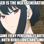 anime facts | YOR FORGER IS THE NEXT GENERATION'S ARIEL; SAME FIERY PERSONALLY BOTH BEAUTIFUL BOTH REBELLIOUS AND SIMILAR ROLES | image tagged in yor forger looking,generation,ariel,spy x family,anime,beautiful | made w/ Imgflip meme maker