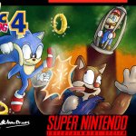 Super Sonic The Hedgehog 4 Boxart meme