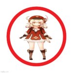 Klee Circle (Trouble brews) | image tagged in red circle,genshin impact | made w/ Imgflip meme maker