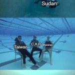 Media... | Israel; Everyone; Ukraine; Sudan; C.A.R; Myanmar; Taiwan; North Sentinel Island; Breakaway states | image tagged in mother ignoring drowning child extended | made w/ Imgflip meme maker