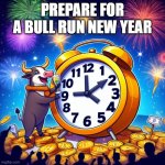 Prepare for bull run new year | PREPARE FOR A BULL RUN NEW YEAR | image tagged in cryptocurrency,funny,funny memes,cryptography | made w/ Imgflip meme maker