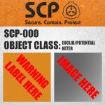 scp label eucild and very keter template