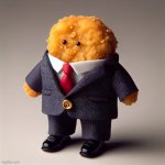 chicken nugget in a suit