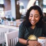 woman with coffee