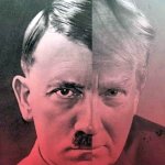 Hitler Trump fascist racist dictator
