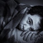 Man Anxious Worried Can't Sleep