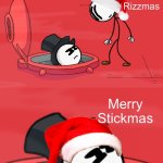 Merry Stickmas (Henry Stickmin = Christmas) | Rizzmas; Merry Stickmas | image tagged in henry stickmin,christmas,skibidi toilet,rizz,memes,not really a gif | made w/ Imgflip meme maker