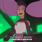 Imperfection is beautiful | PERFECTION IS EVEN BETTER | image tagged in imperfection is beautiful | made w/ Imgflip meme maker