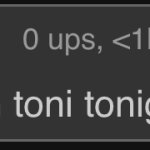 i wanna sleep with toni tonight
