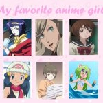 my favorite anime girls meme
