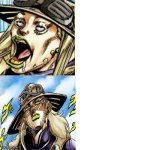 Gyro Zeppeli Drake Meme Template