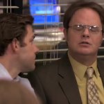 Jim sneezing In Dwight's Face The Office GIF Template