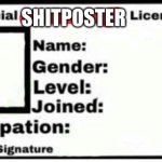 official shitposter license