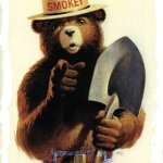 Smokey The Bear | ONLY YOU CAN PREVENT; SAFETY HAZARDS AND KITCHEN FIRES | image tagged in smokey the bear | made w/ Imgflip meme maker