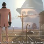 Spy talking