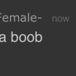 You’re a boob