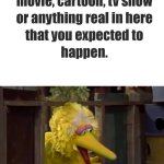 big bird finally did who meme