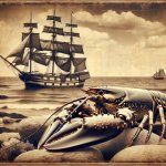 Lobster on shore template