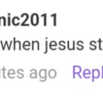 I hate it when Jesus steals my Nutella comment template