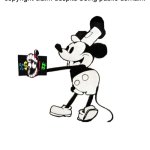 We all own Mickey now… >:) (Only this iteration, for now.) | Me when my video of Steamboat Willie gets copyright claim despite being public domain: | image tagged in flipping off disney,public domain | made w/ Imgflip meme maker