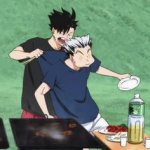 Bokuto and kuroo fighting meme