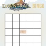 FFXIV Dawntrail Bingo template