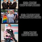 Trans Progression | image tagged in trans progression | made w/ Imgflip meme maker