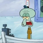 Squidward cashier