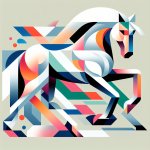 Cavalo branco brincar