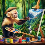 Monkey Painting