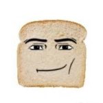 man face bread