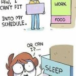 I can't fit _ into my Schedule