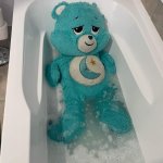 Carebear in a bath