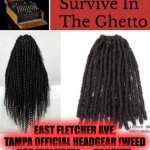 Funny | EAST FLETCHER AVE, TAMPA OFFICIAL HEADGEAR (WEED NOT INCLUDED)  &  PAHOKEE, FLORIDA CRYPTIC-NAME-ENCODER | image tagged in funny | made w/ Imgflip meme maker