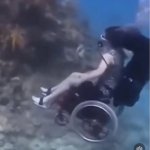 Underwater wheelchair