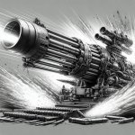Sniper cannon firing