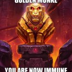 yes. | THIS IS THE GOLDEN MONKE; YOU ARE NOW IMMUNE TO UPVOTE IF MEMES!!! | image tagged in golden monkey idol | made w/ Imgflip meme maker