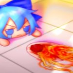 Cirno spill her spaghetti meme