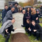 Grant gustin and everyone over a grave