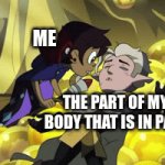 who else does this? | ME; THE PART OF MY BODY THAT IS IN PAIN | image tagged in gifs,pain,slap | made w/ Imgflip video-to-gif maker