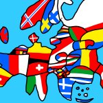 Goofy Ahh Flag Map of Europe